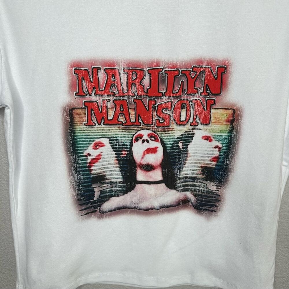 Dolls Kill x Marilyn Manson Crop Tee Unreleased - Picture 4 of 4